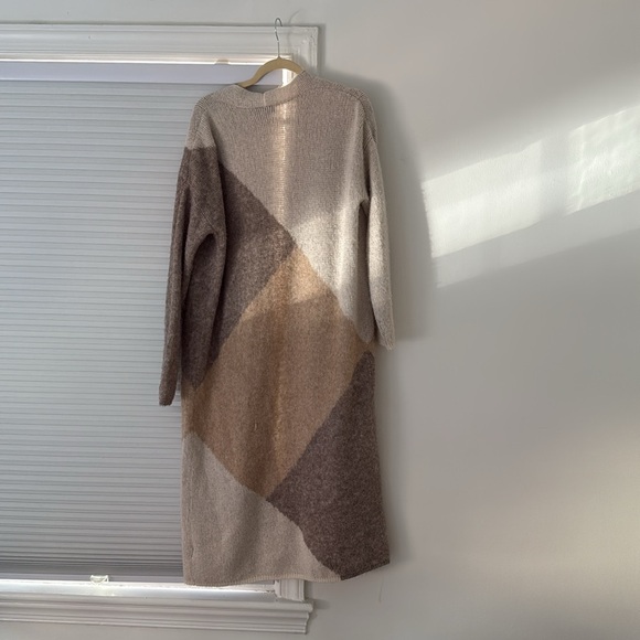 Colorblock Open Front Cardigan - Picture 2 of 2